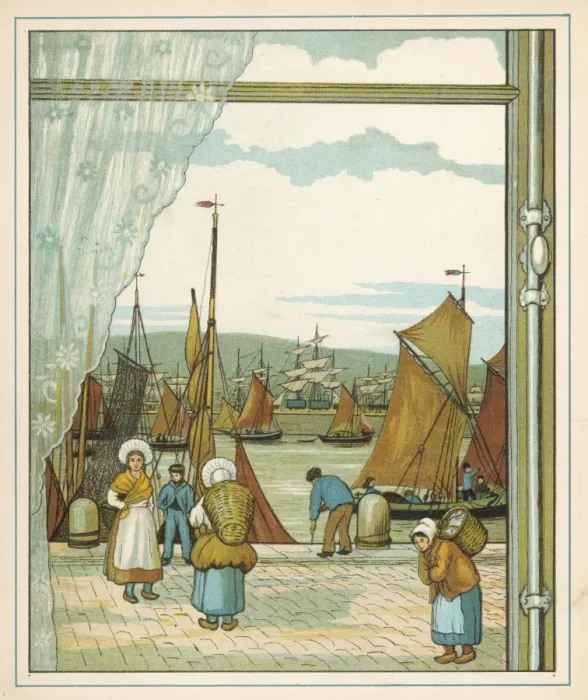 Framed Print : French Fishing Port Framed Print : French Fishing Port