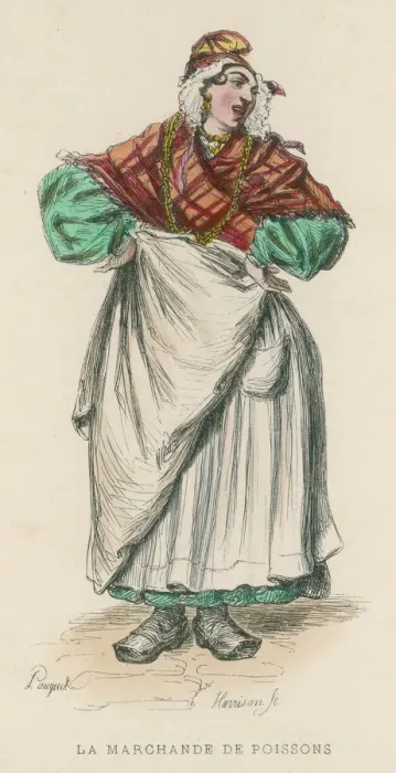 Framed Print : FRENCH FISHWIFE / 1850 Framed Print : FRENCH FISHWIFE / 1850