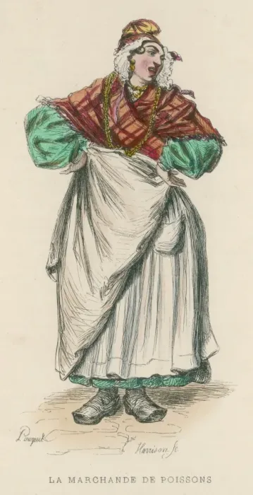 Framed Print : French Fishwife / 1850 Framed Print : French Fishwife / 1850