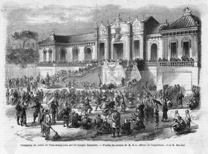 Framed Print : French forces, Second Opium War, Peking Framed Print : French forces, Second Opium War, Peking
