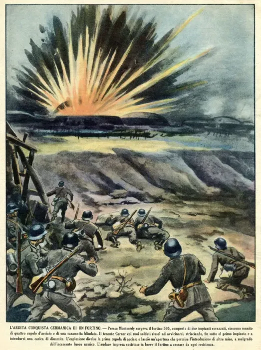Framed Print : FRENCH FORT DESTROYED Framed Print : FRENCH FORT DESTROYED