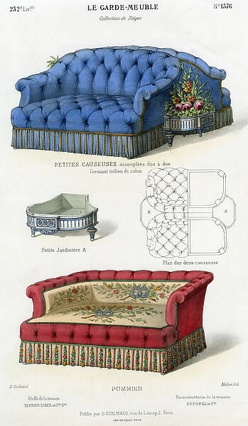 French furnishing -- two sofas