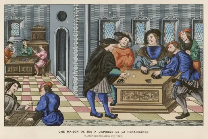 Framed Print : French Gaming House C16 Framed Print : French Gaming House C16