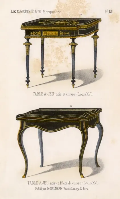 Framed Print : French Gaming Tables Framed Print : French Gaming Tables