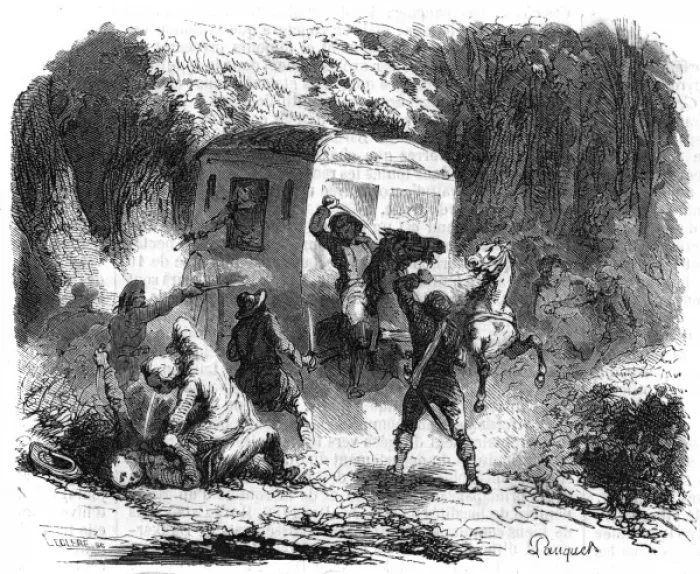 Framed Print : French gang of robbers Framed Print : French gang of robbers