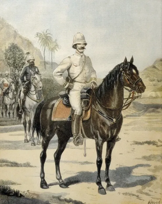 Framed Print : French general Joseph Gallieni in Madagascar Framed Print : French general Joseph Gallieni in Madagascar