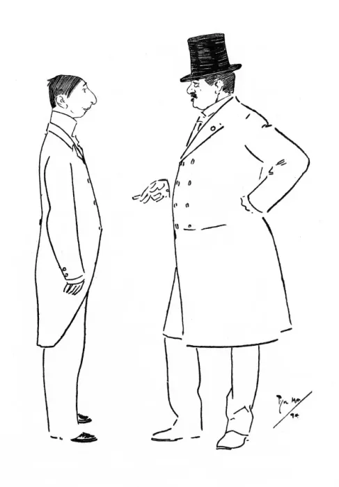 Framed Print : A French Gentleman enquires after the health of an idiot