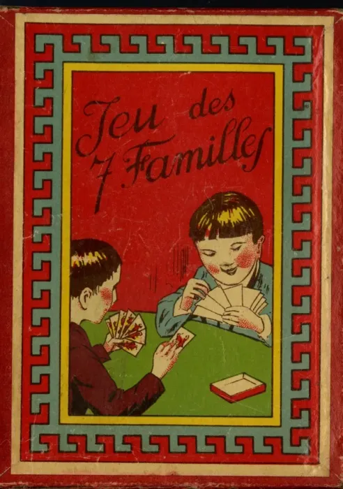 Framed Print : French Happy Families - box lid Framed Print : French Happy Families - box lid