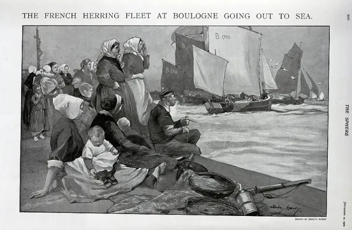 Framed Print : French Herring Fleet Framed Print : French Herring Fleet