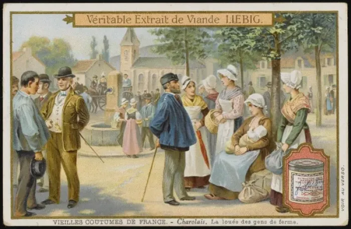 Framed Print : French Hiring Fair Framed Print : French Hiring Fair