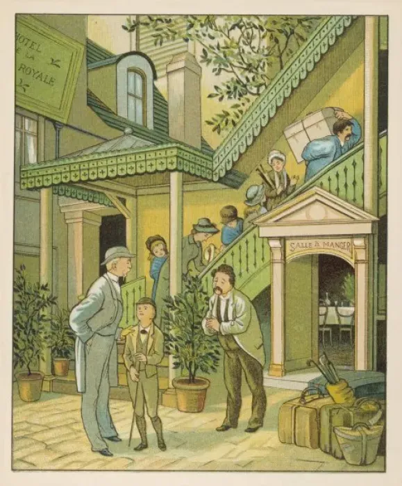 Framed Print : At a French Hotel Framed Print : At a French Hotel