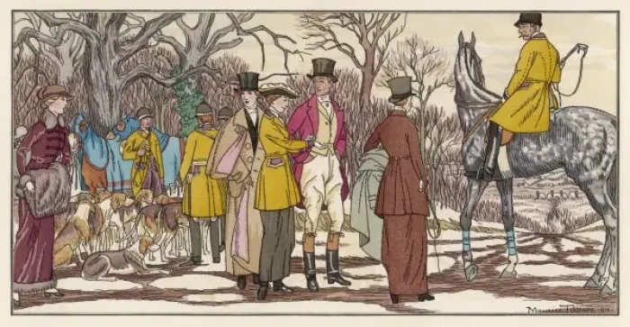 Framed Print : French Hunt Meet 1912 Framed Print : French Hunt Meet 1912