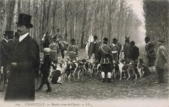 Framed Print : French Hunt Meet Framed Print : French Hunt Meet