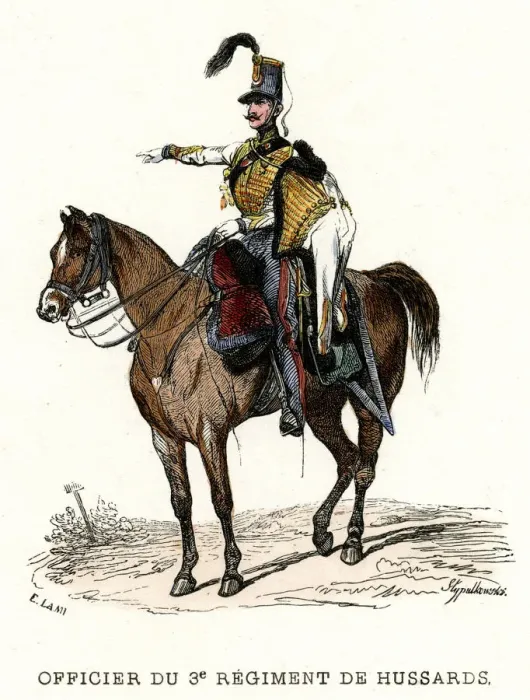 Framed Print : French Hussar Cavalry Officer Framed Print : French Hussar Cavalry Officer