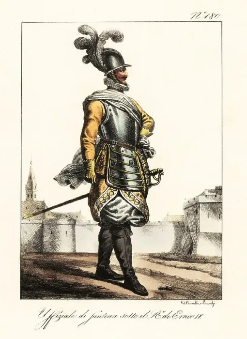 Framed Print : French infantry officer circa 1600 Framed Print : French infantry officer circa 1600