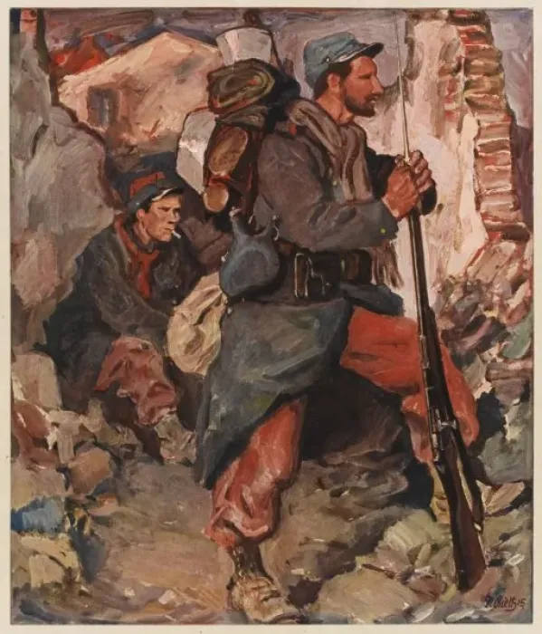 Framed Print : French Infantrymen Framed Print : French Infantrymen