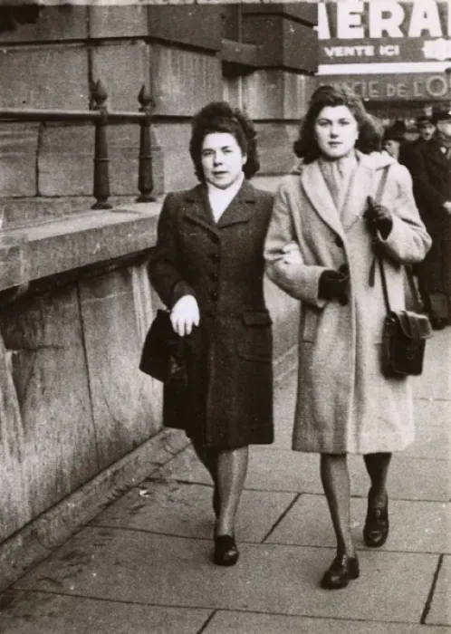 Framed Print : Two French ladies out for a stroll Framed Print : Two French ladies out for a stroll