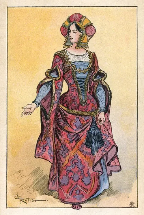 Framed Print : French Lady 1480 Framed Print : French Lady 1480