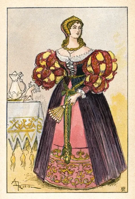 Framed Print : French Lady Ca 1520 Framed Print : French Lady Ca 1520