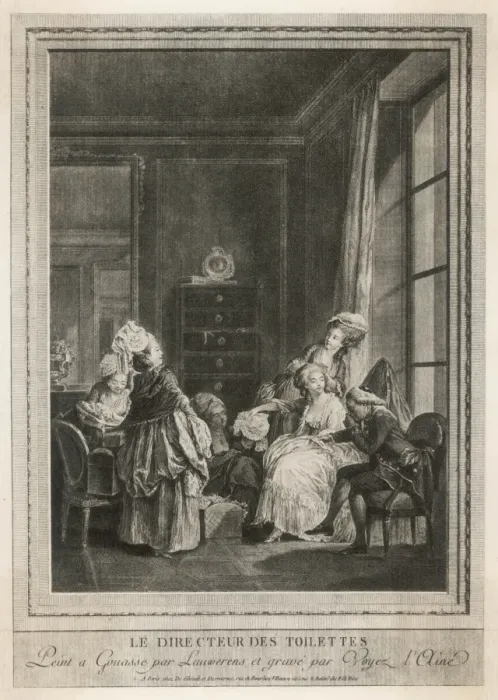 Framed Print : French Lady / Toilette 18C Framed Print : French Lady / Toilette 18C