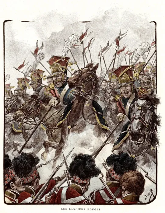 Framed Print : FRENCH LANCIERS ROUGES Framed Print : FRENCH LANCIERS ROUGES