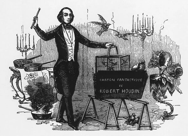 French Magician  /  Robert Houdin Performing