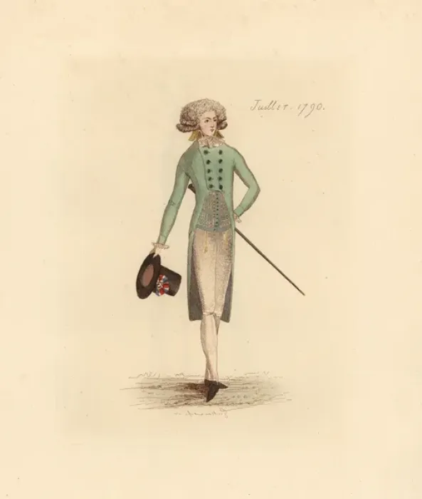 Framed Print : French man wearing the fashion of July 1790 Framed Print : French man wearing the fashion of July 1790