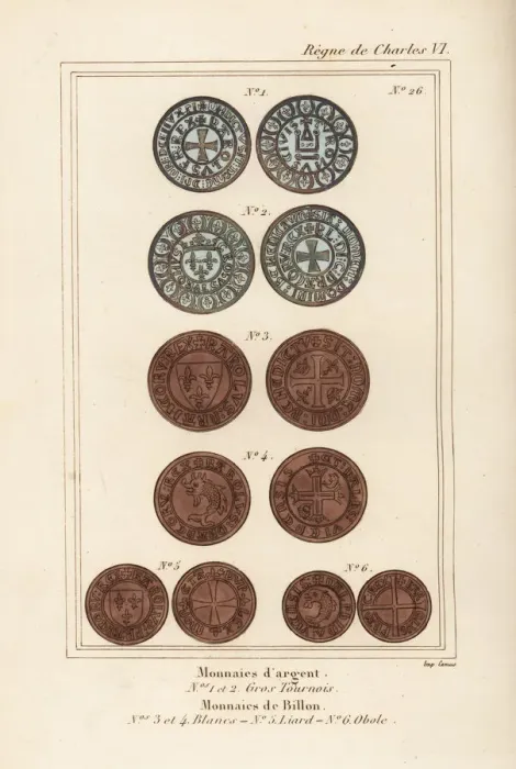 Framed Print : French medieval silver (argent) and copper Framed Print : French medieval silver (argent) and copper
