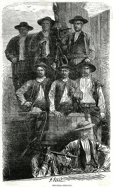 FRENCH MINERS 1870