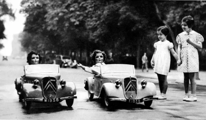 Framed Print : French Model Cars for the British Princesses, 1938