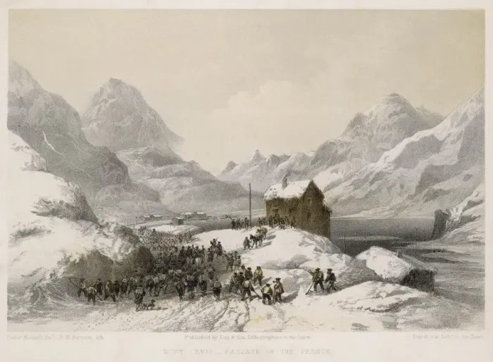 Framed Print : French at Mont Cenis Framed Print : French at Mont Cenis
