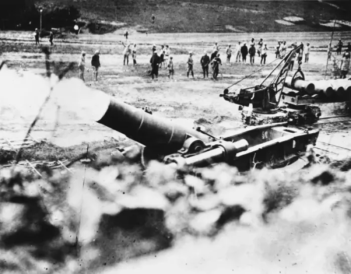 Framed Print : French mortar WWI Framed Print : French mortar WWI