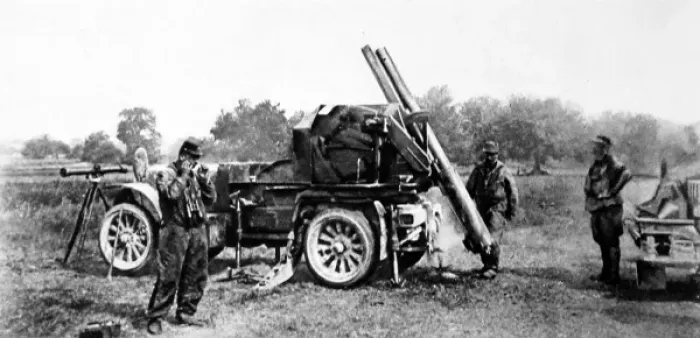 Framed Print : A French motor-gun Framed Print : A French motor-gun