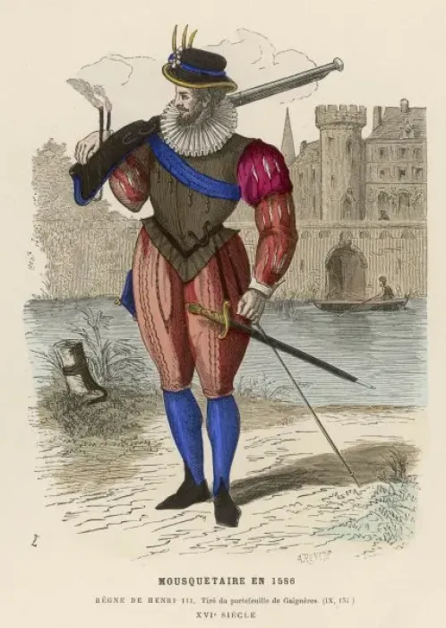 Framed Print : French Musketeer 1586 Framed Print : French Musketeer 1586