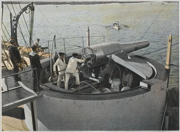 Framed Print : French Naval Gun Framed Print : French Naval Gun