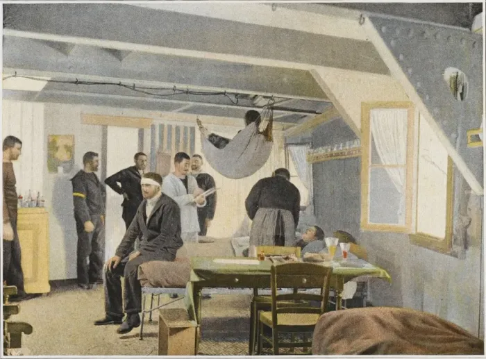 Framed Print : French Naval Infirmary Framed Print : French Naval Infirmary