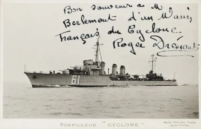 Framed Print : French Navy Destroyer WWII Framed Print : French Navy Destroyer WWII