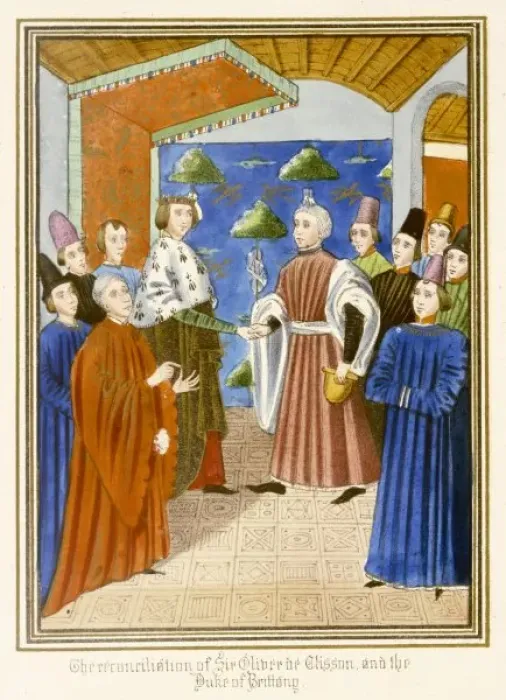 Framed Print : French Nobles / 1390S Framed Print : French Nobles / 1390S