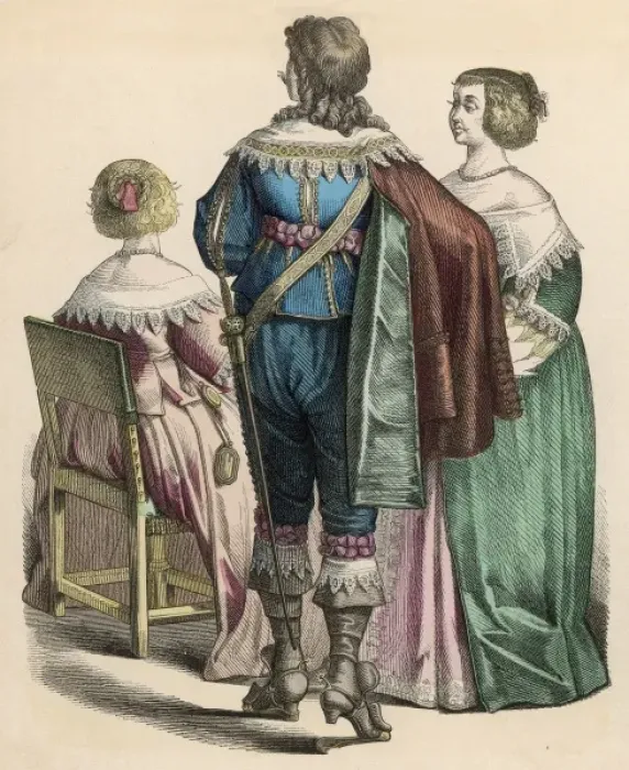 Framed Print : French Nobles 1650 Framed Print : French Nobles 1650