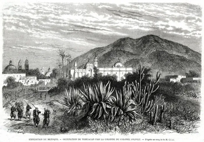 Framed Print : The French Occupation of Tehuacan Framed Print : The French Occupation of Tehuacan