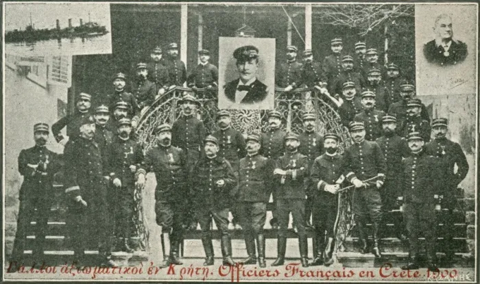 Framed Print : French Officers on Crete Framed Print : French Officers on Crete