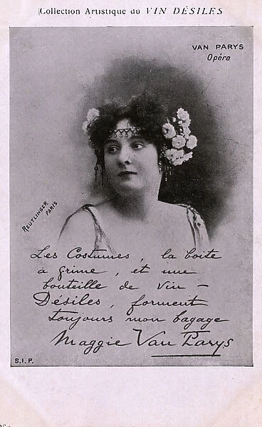 French Opera star - Margaret ( Maggie ) Van Parys