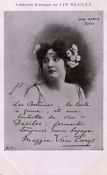 Framed Print : French Opera star - Margaret ( Maggie ) Van Parys