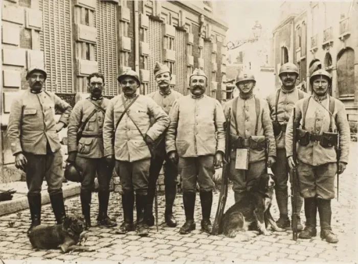 Framed Print : French patrol WWI Framed Print : French patrol WWI