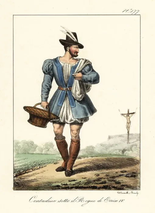 Framed Print : French peasant in the reign of King Henry IV Framed Print : French peasant in the reign of King Henry IV