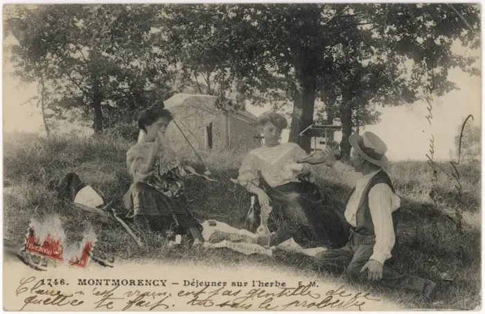 Framed Print : French Picnic Circa 1905 Framed Print : French Picnic Circa 1905