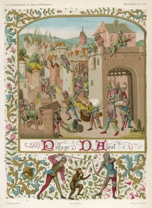 Framed Print : French Pillage Alost Framed Print : French Pillage Alost