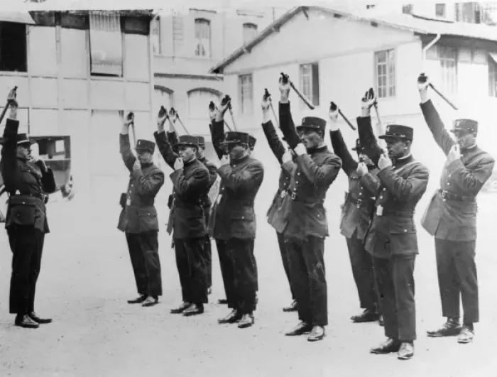 Framed Print : French Police Cadets Framed Print : French Police Cadets