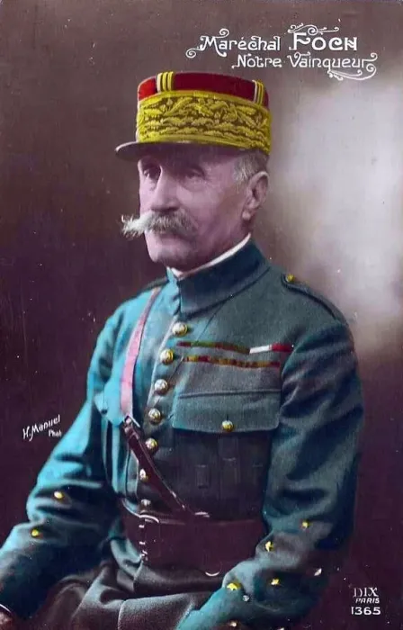 Framed Print : French postcard, Marshal Foch, WW1 Framed Print : French postcard, Marshal Foch, WW1
