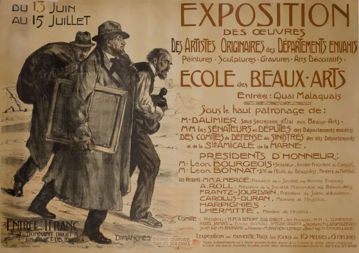 Framed Print : French poster, Exhibition in Paris, WW1 Framed Print : French poster, Exhibition in Paris, WW1